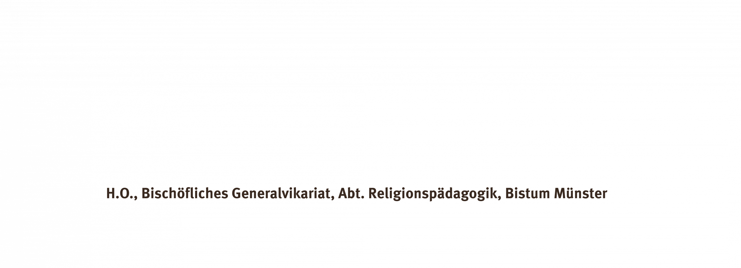 Referenz Bischöfliches Generalvikariat